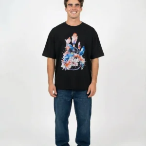 Dream Catcher Feathers Round Neck Loose Fit T-shirt