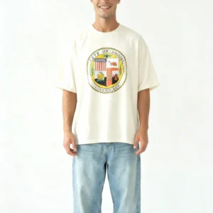 City of Los Angles Round Neck Loose Fit T-shirt