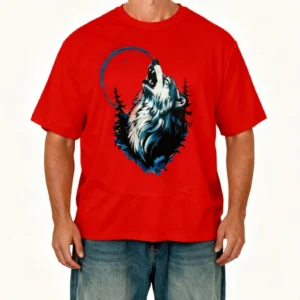 Howling Wolf Art Loose Fit T-shirt